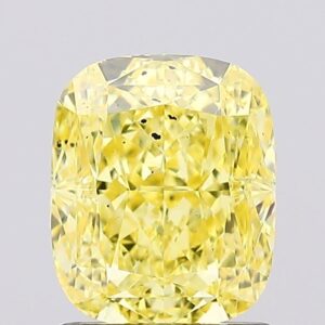 1.51 carat,  colour, SI1 clarity, Cushion shape, Lab Grown Diamond.