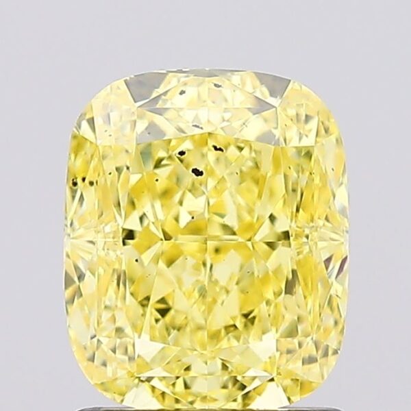 1.51 carat,  colour, SI1 clarity, Cushion shape, Lab Grown Diamond.