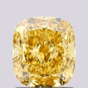 1.39 carat,  colour, VS2 clarity, Cushion shape, Lab Grown Diamond.