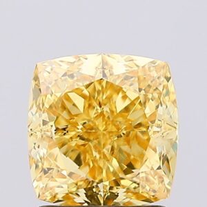 1.61 carat,  colour, VS2 clarity, Cushion shape, Lab Grown Diamond.