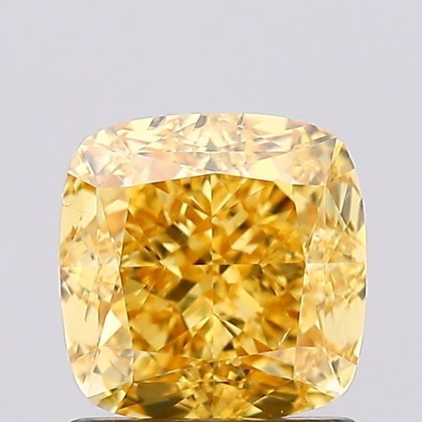 1.22 carat,  colour, SI1 clarity, Cushion shape, Lab Grown Diamond.