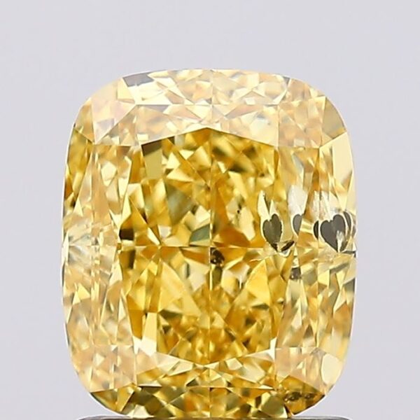 1.51 carat,  colour, SI2 clarity, Cushion shape, Lab Grown Diamond.