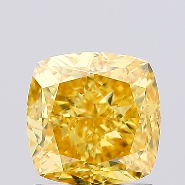 1.51 carat,  colour, VS1 clarity, Cushion shape, Lab Grown Diamond.