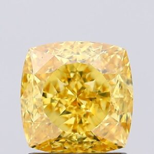 1.57 carat,  colour, VS1 clarity, Cushion shape, Lab Grown Diamond.