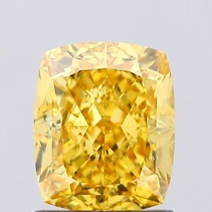 1.35 carat,  colour, VS1 clarity, Cushion shape, Lab Grown Diamond.