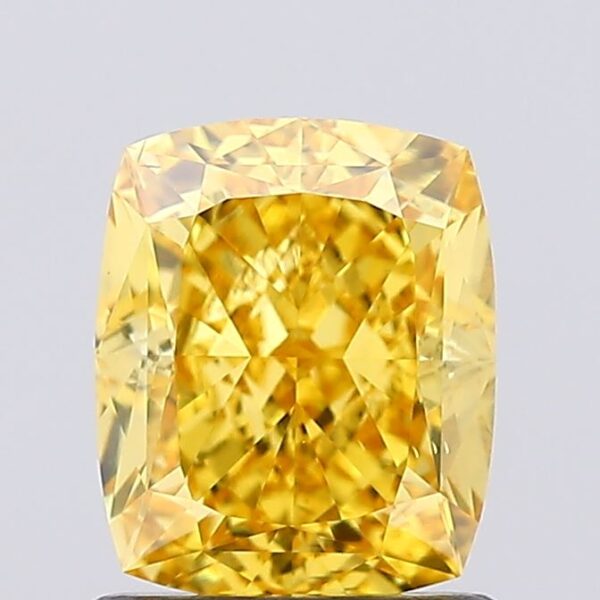 1.35 carat,  colour, VS1 clarity, Cushion shape, Lab Grown Diamond.