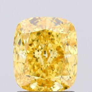 1.55 carat,  colour, VS1 clarity, Cushion shape, Lab Grown Diamond.
