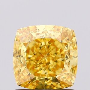 1.37 carat,  colour, VVS2 clarity, Cushion shape, Lab Grown Diamond.