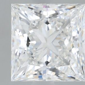 1.64 carat, E colour, VVS2 clarity, Princess shape, Lab Grown Diamond.