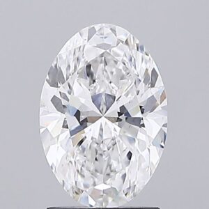 1.63 carat, D colour, VS1 clarity, Oval shape, Lab Grown Diamond.