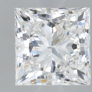 1.62 carat, F colour, VVS2 clarity, Princess shape, Lab Grown Diamond.