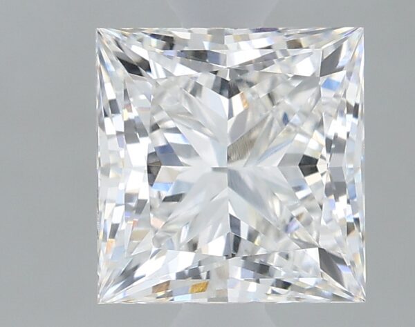 1.62 carat, F colour, VVS2 clarity, Princess shape, Lab Grown Diamond.