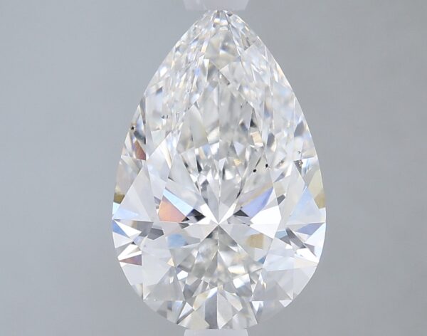 1.67 carat, E colour, VS2 clarity, Pear shape, Lab Grown Diamond.