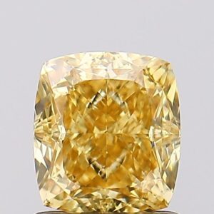 1.29 carat,  colour, VS2 clarity, Cushion shape, Lab Grown Diamond.