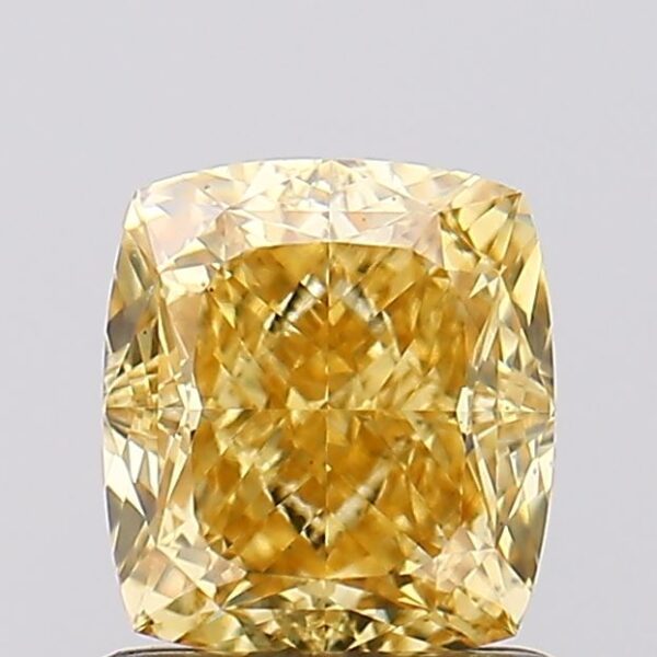 1.29 carat,  colour, VS2 clarity, Cushion shape, Lab Grown Diamond.