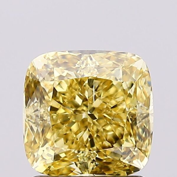 1.52 carat,  colour, SI1 clarity, Cushion shape, Lab Grown Diamond.