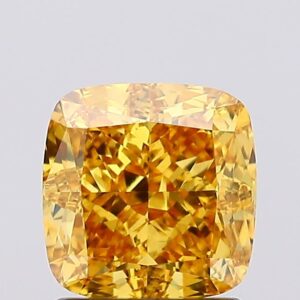 1.64 carat,  colour, VS1 clarity, Cushion shape, Lab Grown Diamond.