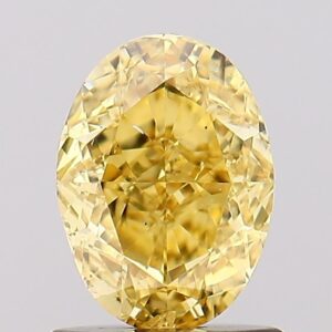 1.13 carat,  colour, SI1 clarity, Oval shape, Lab Grown Diamond.