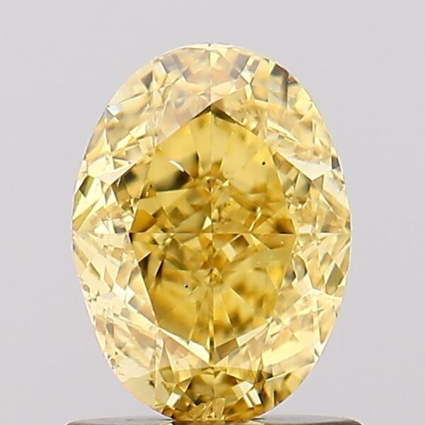 1.13 carat,  colour, SI1 clarity, Oval shape, Lab Grown Diamond.