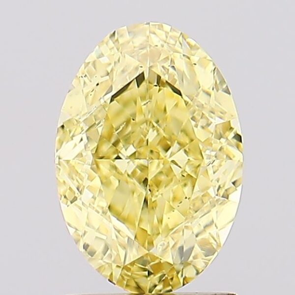 1.47 carat,  colour, SI1 clarity, Oval shape, Lab Grown Diamond.