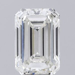 5.74 carat, G colour, VS2 clarity, Emerald shape, Lab Grown Diamond.