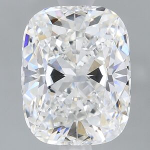 1.68 carat, E colour, VVS2 clarity, Cushion shape, Lab Grown Diamond.