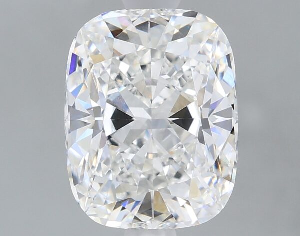 1.68 carat, E colour, VVS2 clarity, Cushion shape, Lab Grown Diamond.