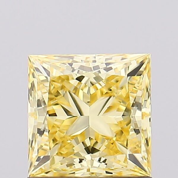 1.12 carat,  colour, VS2 clarity, Princess shape, Lab Grown Diamond.