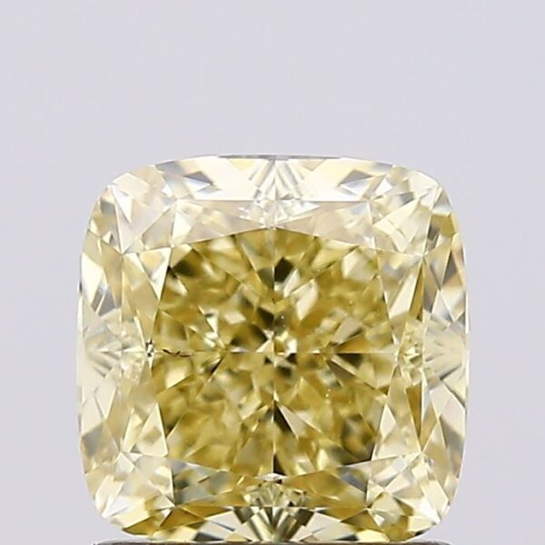 1.26 carat,  colour, VS1 clarity, Cushion shape, Lab Grown Diamond.