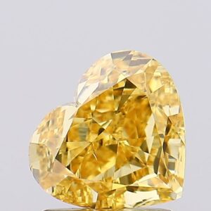 1.25 carat,  colour, VS1 clarity, Heart shape, Lab Grown Diamond.