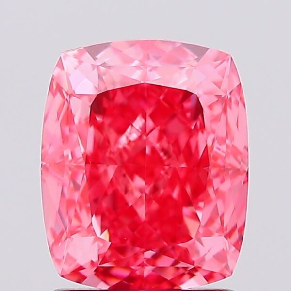 1.78 carat,  colour, VS1 clarity, Cushion shape, Lab Grown Diamond.