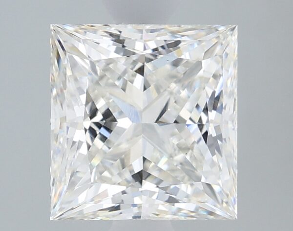 1.61 carat, F colour, VS1 clarity, Princess shape, Lab Grown Diamond.