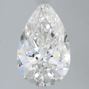 1.64 carat, E colour, VVS2 clarity, Pear shape, Lab Grown Diamond.