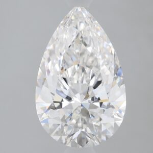 1.68 carat, E colour, VVS2 clarity, Pear shape, Lab Grown Diamond.
