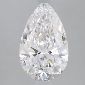 1.65 carat, E colour, VS2 clarity, Pear shape, Lab Grown Diamond.