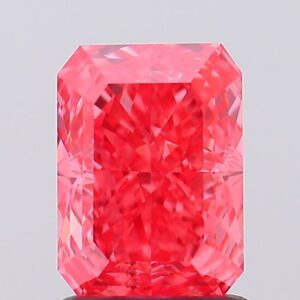 1.63 carat,  colour, VVS2 clarity, Radiant shape, Lab Grown Diamond.