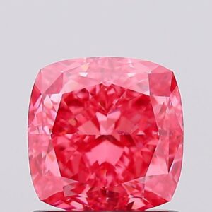 1.3 carat,  colour, VVS2 clarity, Cushion shape, Lab Grown Diamond.