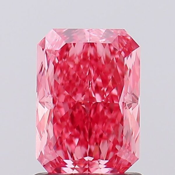 1.28 carat,  colour, VVS2 clarity, Radiant shape, Lab Grown Diamond.
