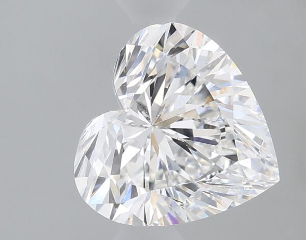 1.22 carat, E colour, VVS1 clarity, Heart shape, Lab Grown Diamond.