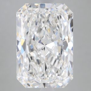 5.63 carat, E colour, VS1 clarity, Radiant shape, Lab Grown Diamond.