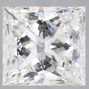 3.14 carat, G colour, VVS2 clarity, Princess shape, Lab Grown Diamond.