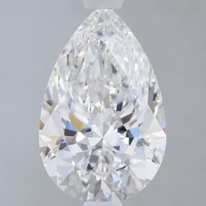 1.64 carat, E colour, VS1 clarity, Pear shape, Lab Grown Diamond.