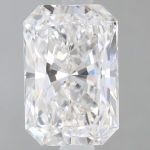 1.68 carat, E colour, VS1 clarity, Radiant shape, Lab Grown Diamond.
