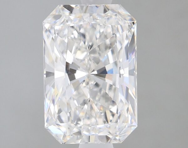 1.68 carat, E colour, VS1 clarity, Radiant shape, Lab Grown Diamond.
