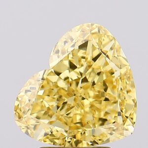 3.54 carat,  colour, SI1 clarity, Heart shape, Lab Grown Diamond.