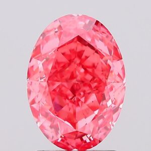 2.16 carat,  colour, SI1 clarity, Oval shape, Lab Grown Diamond.