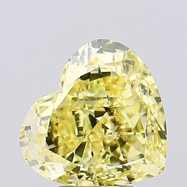 5.01 carat,  colour, SI1 clarity, Heart shape, Lab Grown Diamond.