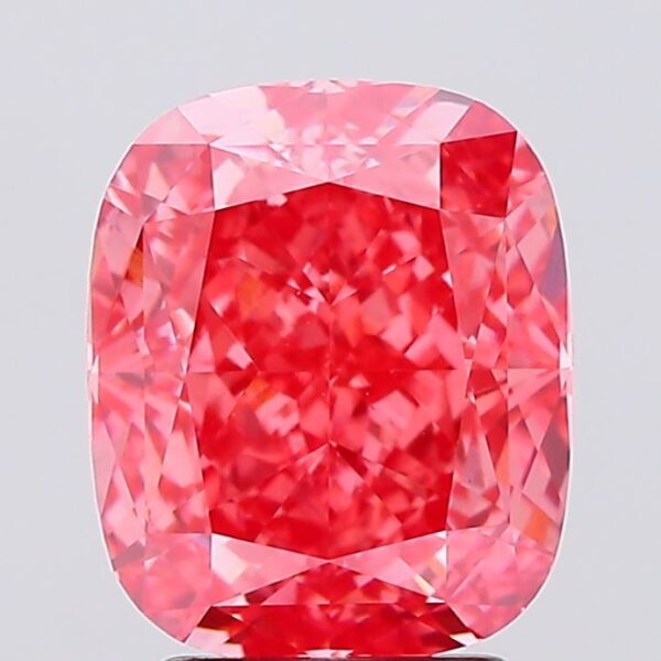 3.38 carat,  colour, VS1 clarity, Cushion shape, Lab Grown Diamond.