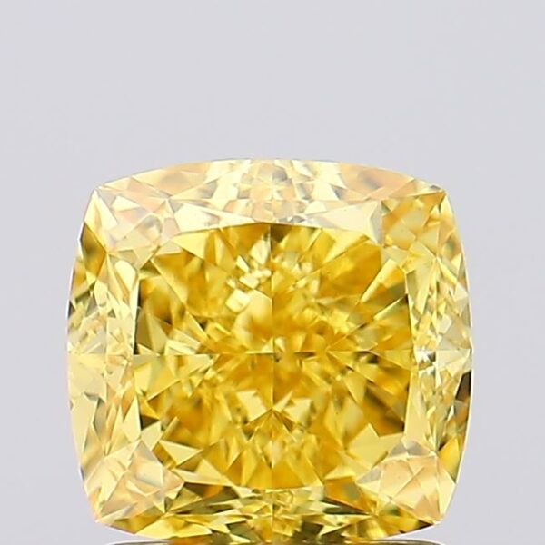 1.6 carat,  colour, VS1 clarity, Cushion shape, Lab Grown Diamond.