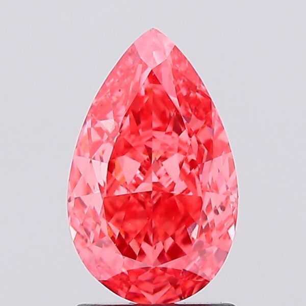 1.81 carat,  colour, VS1 clarity, Pear shape, Lab Grown Diamond.